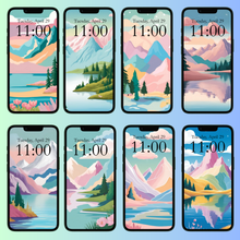 Load image into Gallery viewer, 15 Dreamy Mountain Wallpaper (DIGITAL DOWNLOAD)