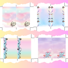 Load image into Gallery viewer, 11 Printable 6inx4in Memo Pad Template (DIGITAL DOWNLOAD)