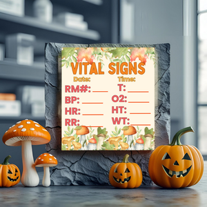 15 Printable Vital Signs 3.5inx3.5in Memo Pad (DIGITAL DOWNLOAD)