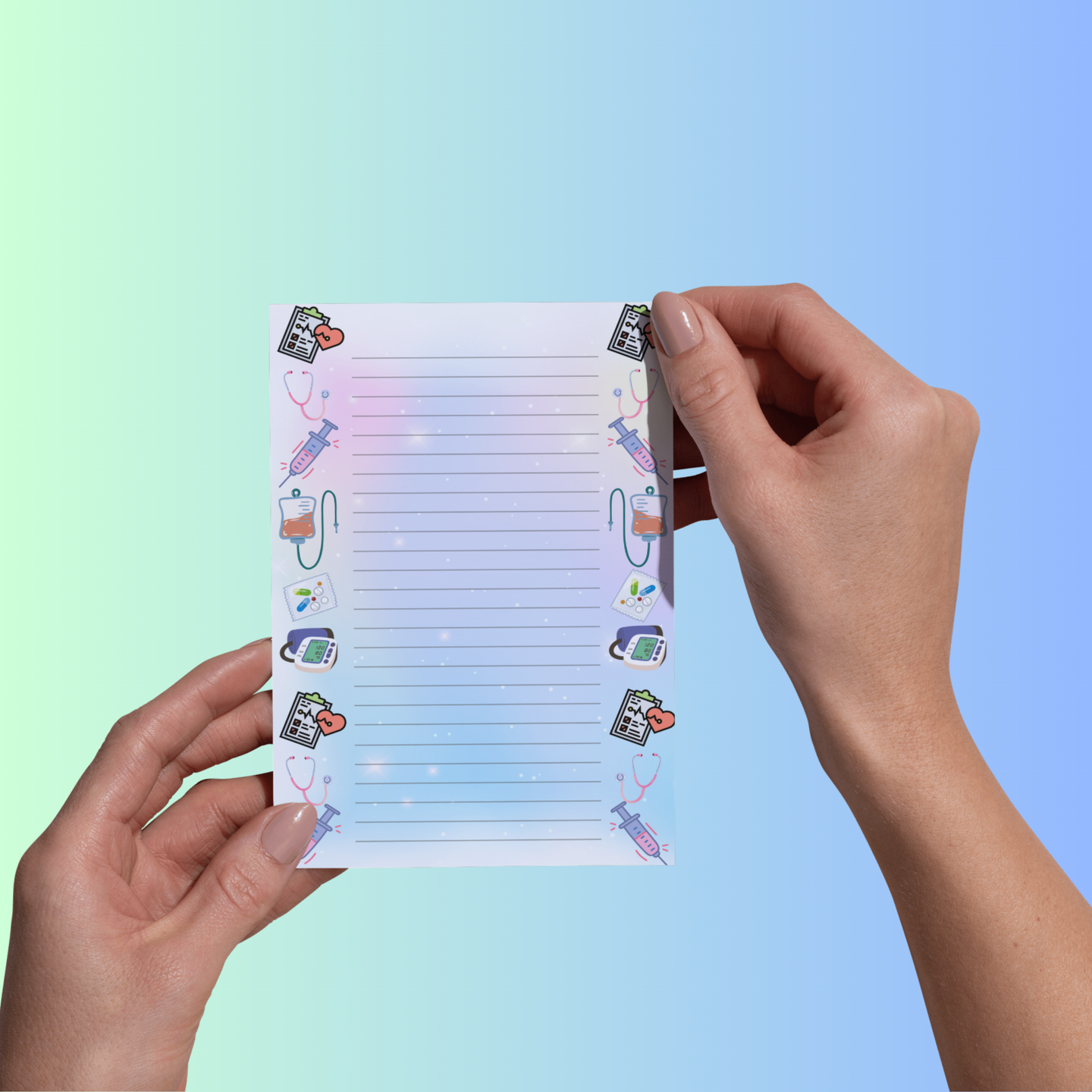 11 Printable 6inx4in Memo Pad Template (DIGITAL DOWNLOAD)