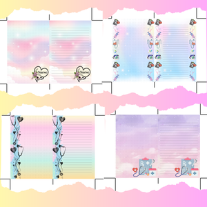 11 Printable 6inx4in Memo Pad Template (DIGITAL DOWNLOAD)