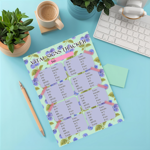 Shift Organizer, Vital Signs Tracker and Report Sheet Nursing Bundle (DIGITAL DOWNLOAD)