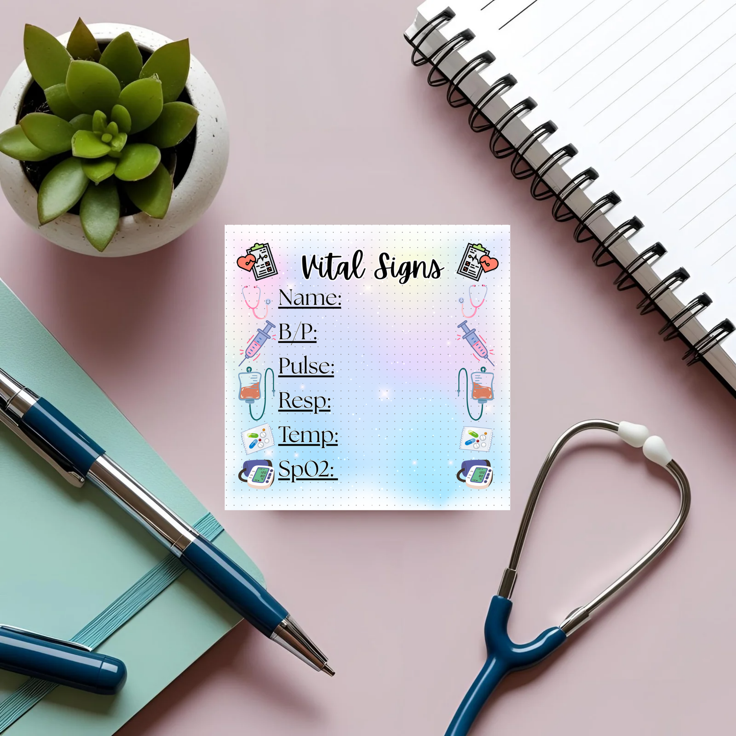 Medical Theme Sticky Note - Simple Version