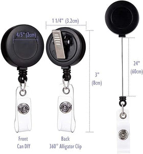 Purple Flower Badge Reel
