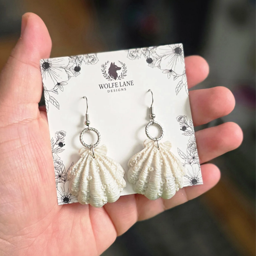 Ariel Seashell Dangles